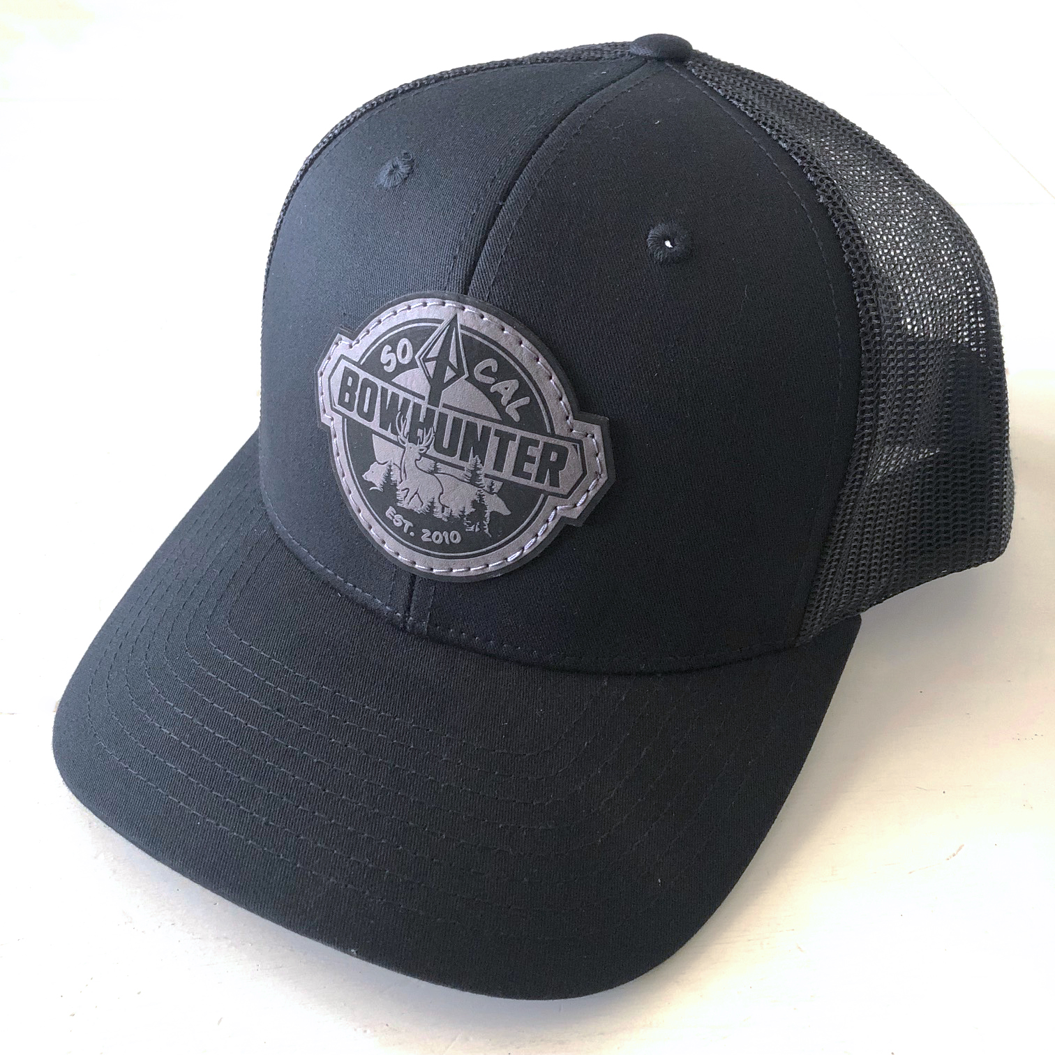 SoCal Bowhunter Black Hat, Gray Patch - The SoCal Bowhunter Blog